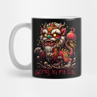 Zombie Chinese New Year Lion Mug